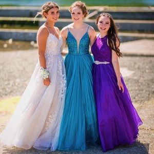 Purple prom dress size xs-m